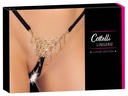 String Ouvert Schwarz Von Cottelli LINGERIE Mit Filigranem Schmuckgeflecht, Glitzersteinchen Und Verstellbarem Bund  Luxuriöser, Offener Schmuckstrin