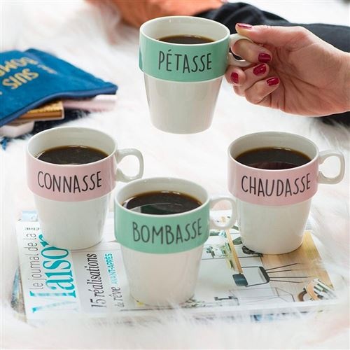 Set De 4 tasses Avec Support