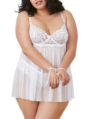 Dreamgirl Plus-Size Babydoll