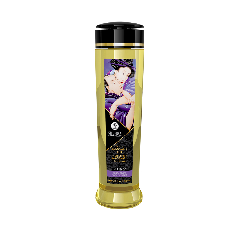 Shunga Huile de massage Fruits exotiques 240 Ml