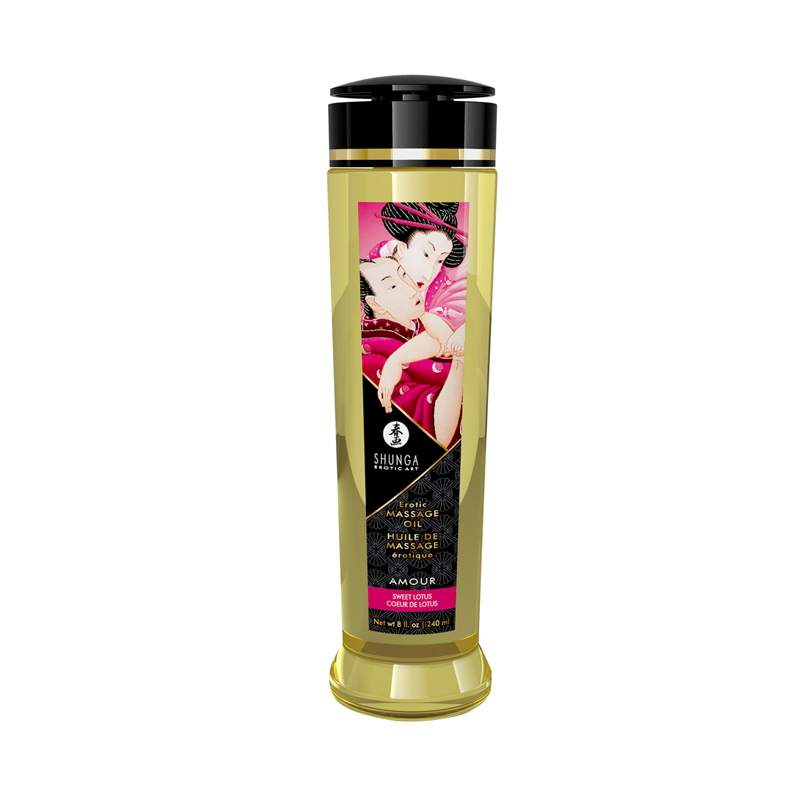 Shunga Huile de massage Fleurs de Lotus 240ml