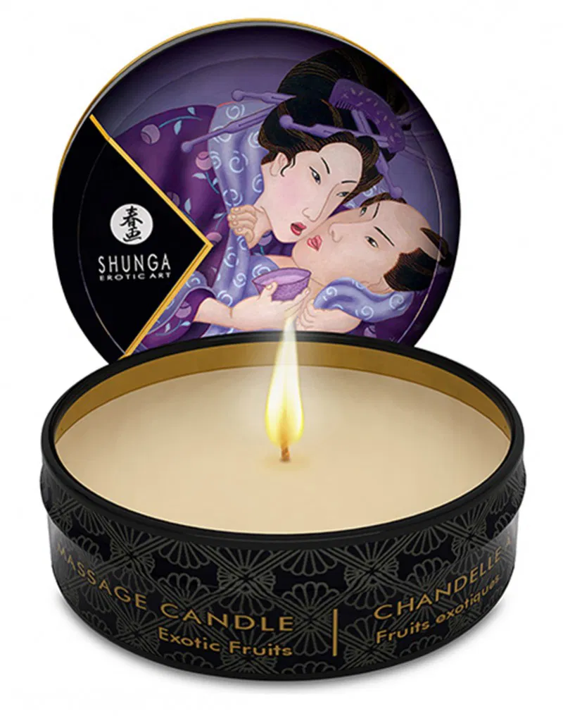 Shunga mini Bougie de massage exotic fruit 30ml