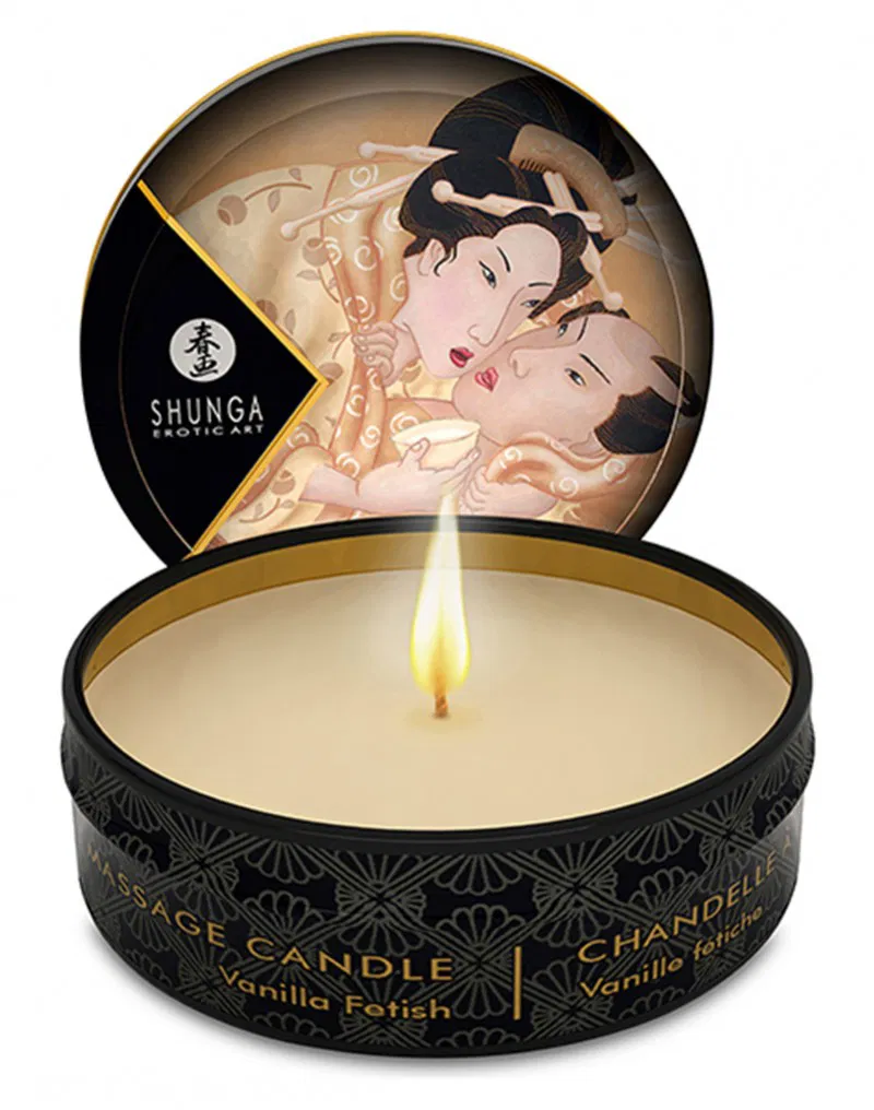 Shunga mini Bougie de massage Vanilla fetish 30ml