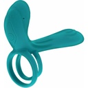 Xocoon Remote-controlled Couples Vibrator Ring - Blue
