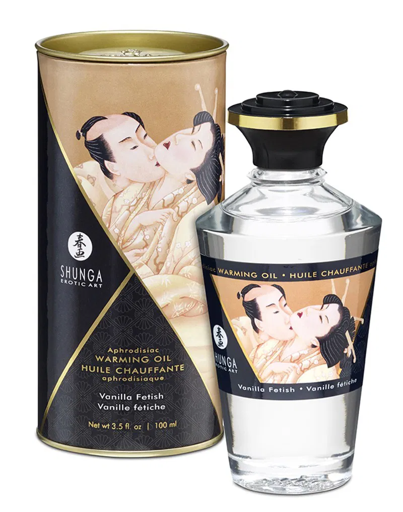 Shunga Huile de massage chauffante Vanilla Fetish 100ml