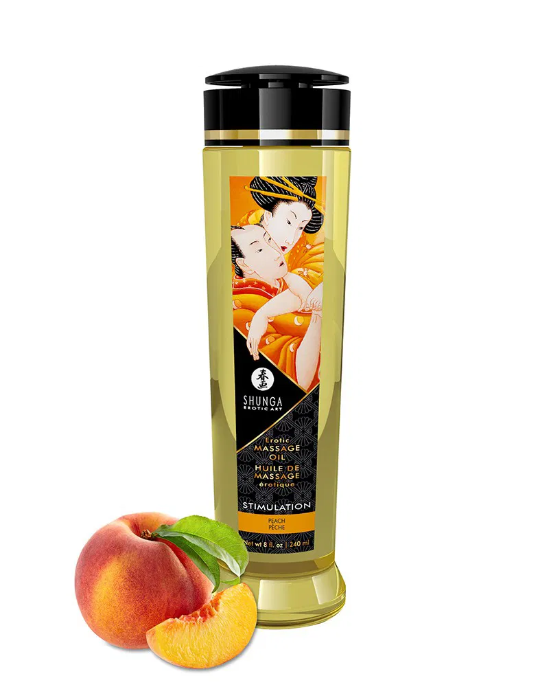 Shunga Huile de massage Stimulation Peach 240ml
