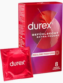 Durex extra lubrifiant 8pce