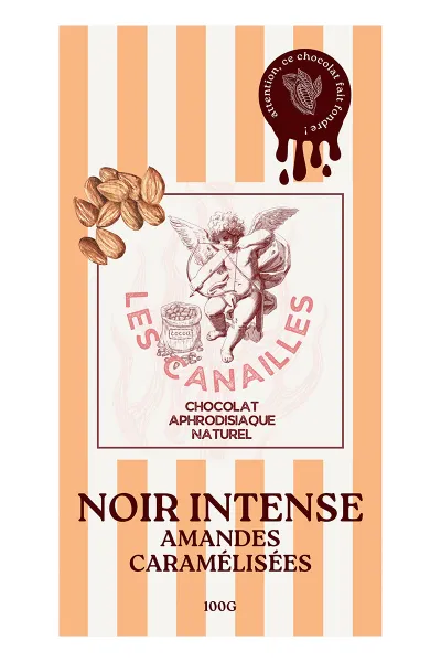 Les canailles Noir intense Amandes caramélisées