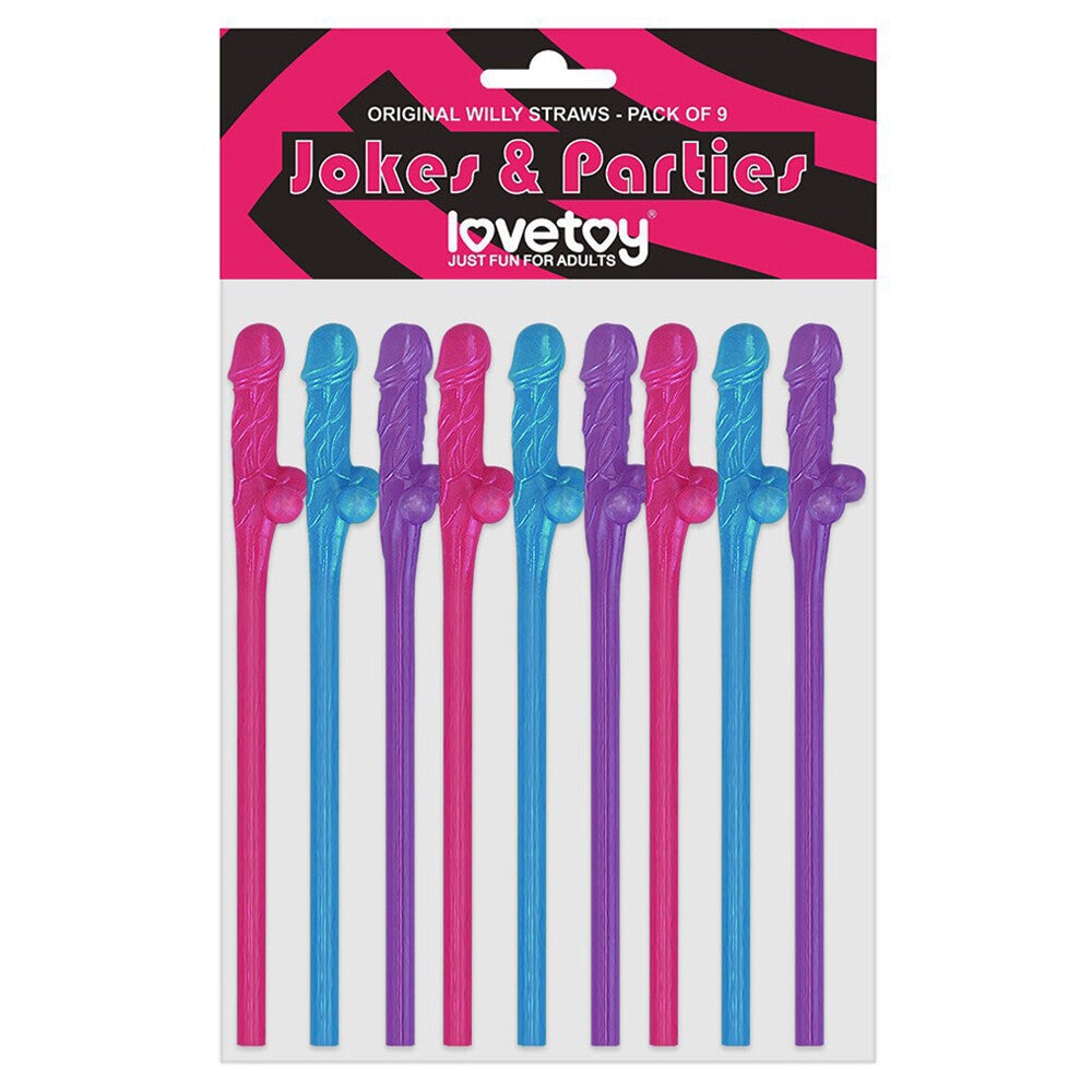Lovetoy Willy Straws 9pce