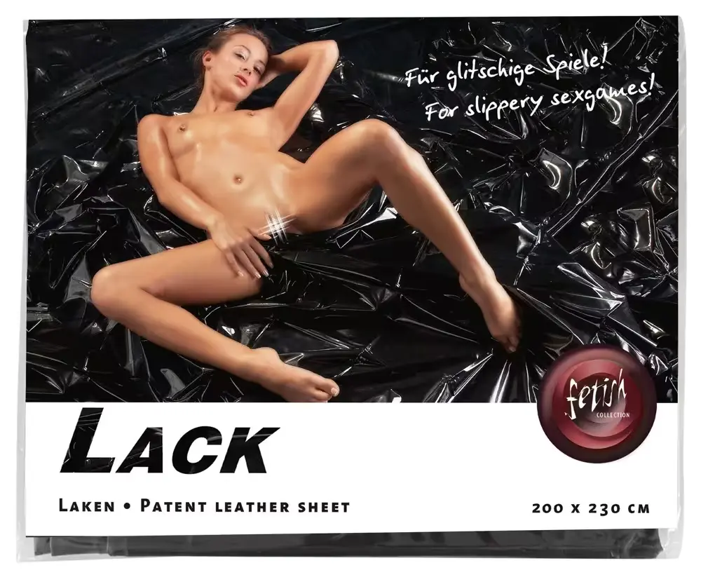 Fetish collection Draps de lit en vinyl noir