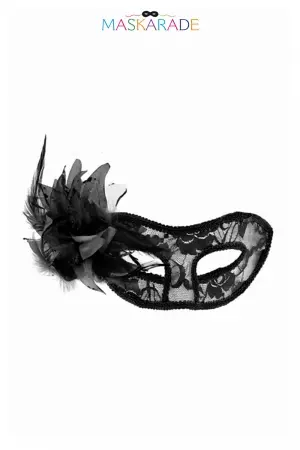 Maskarade Loup semi rigide Traviata Noir